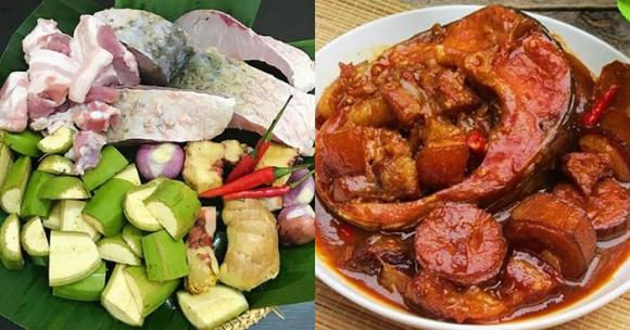 cá kho dưa chua và chuối xanh, công thức cá kho, món ngon từ cá
