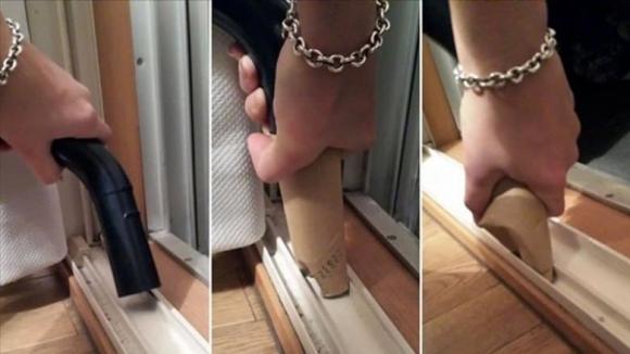 làm sạch khe cửa, làm sạch nhà cửa, khe cửa