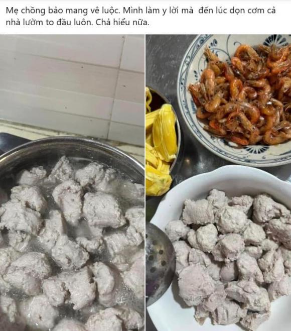 mẹ chồng nàng dâu, nấu ăn dở, món ăn không ngon