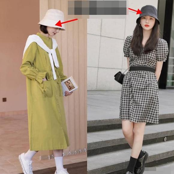 thời trang mùa hè, thời trang váy kết hợp với mũ, gu thời trang sang trọng