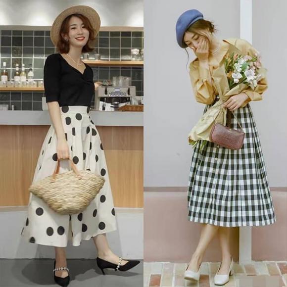 thời trang mùa hè, thời trang váy kết hợp với mũ, gu thời trang sang trọng