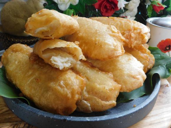 bánh chuối, cách làm bánh chuối, món ngon 