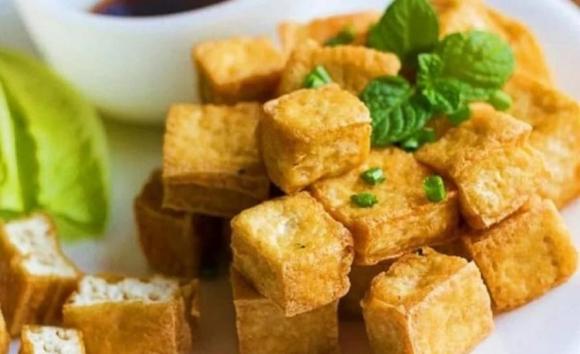 đậu phụ rán, đậu phụ, mẹo rán đậu phụ