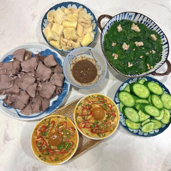 mâm cơm, mâm cơm nhà  ngon, món ngon 