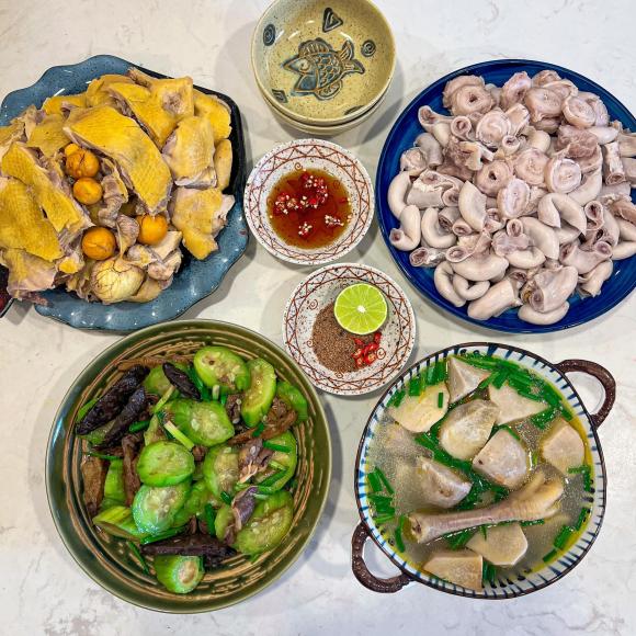 mâm cơm, mâm cơm nhà  ngon, món ngon 