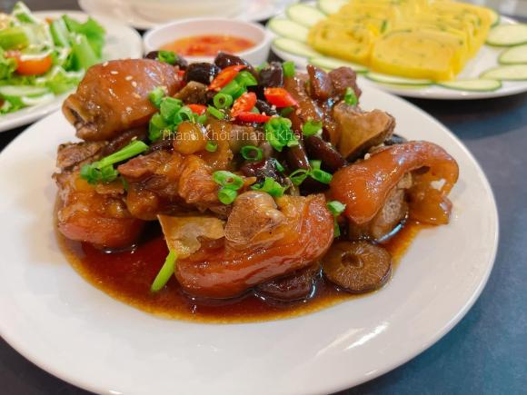 móng giò heo hầm bia, công thức móng giò heo hầm bia, món ngon từ móng giò