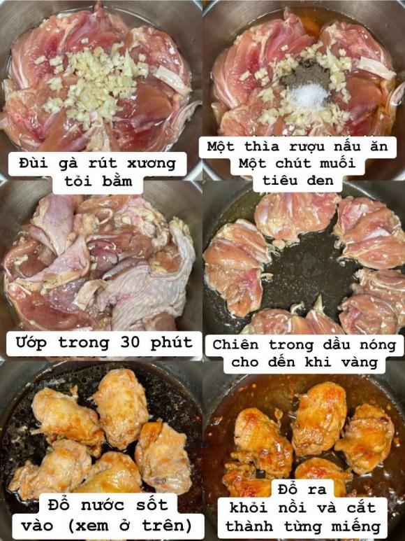 đùi gà sốt mật ong, món ngon từ đùi gà, công thức đùi gà sốt mật ong