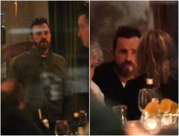 Jennifer Aniston, chồng cũ Justin Theroux, Jennifer Aniston và chồng cũ Justin Theroux cùng ăn tối thậm chí ôm hôn
