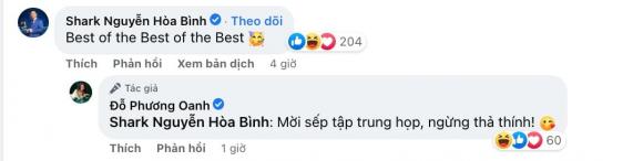 diễn viên Phương Oanh, Shark Bình, sao Việt