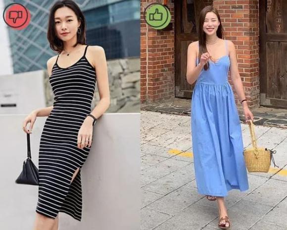 váy hai dây, kiểu váy hai dây, thời trang 