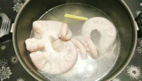 lòng lợn, lòng lợn luộc, cách luộc lòng lợn