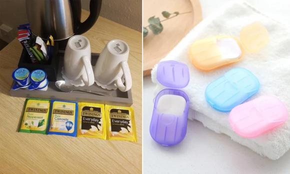 khách sạn, cửa khách sạn, đặt 2 chiếc cốc ở cửa khách sạn