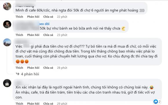 đưa tiền cho vợ, tiền đi chợ, chồng keo kiệt