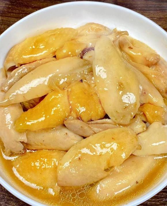đùi gà hấp muối, đùi gà, món đùi gà hấp muối
