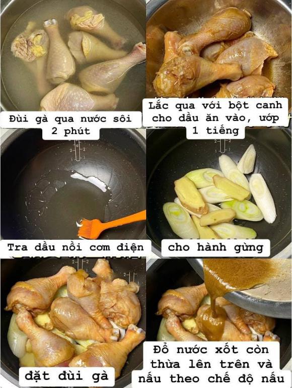 đùi gà hấp muối, đùi gà, món đùi gà hấp muối