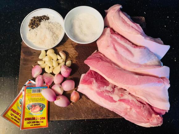 ba chỉ một nắng, cách làm ba chỉ một nắng, món ngon cho ngày nắng 