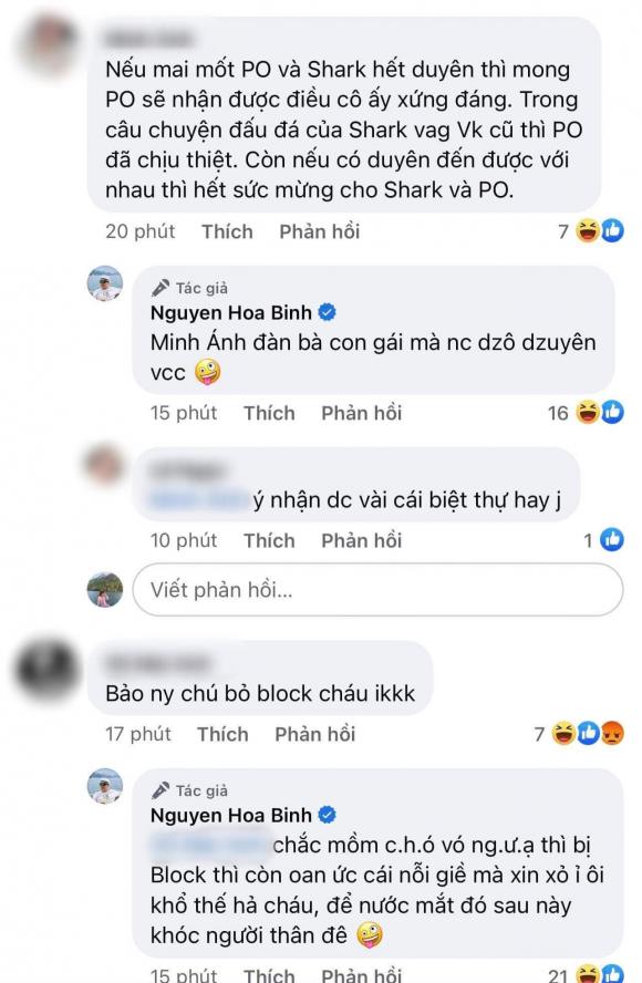 Shark Bình, diễn viên Phương Oanh, sao Việt