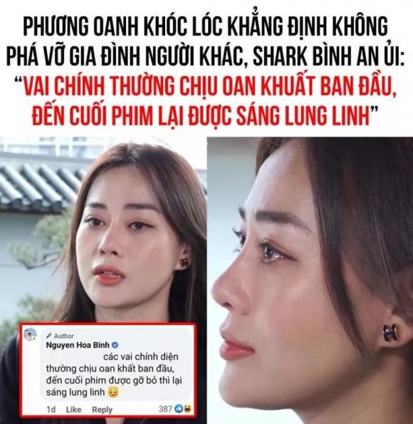 diễn viên Phương Oanh, Shark Bình, sao Viêt