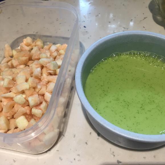 chè bưởi cốm xanh, công thức làm chè bưởi, cách làm chè bưởi