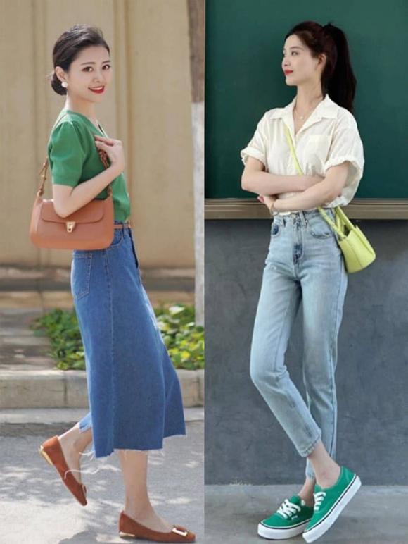 thời trang hè, cách kết hợp sơ mi và váy, sơ mi mặc với váy