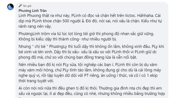ca sĩ Phương Linh, ca sĩ Phương Ly, sao Việt