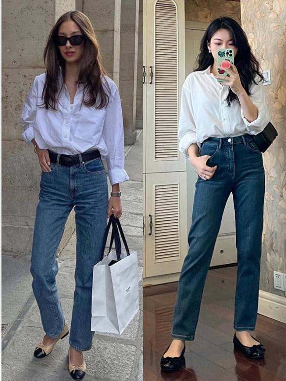 Mùa hè diện đồ trông rất tây, áo sơ mi kết hợp với quần jean hoặc chân váy trông thời trang hơn, thời trang mùa hè