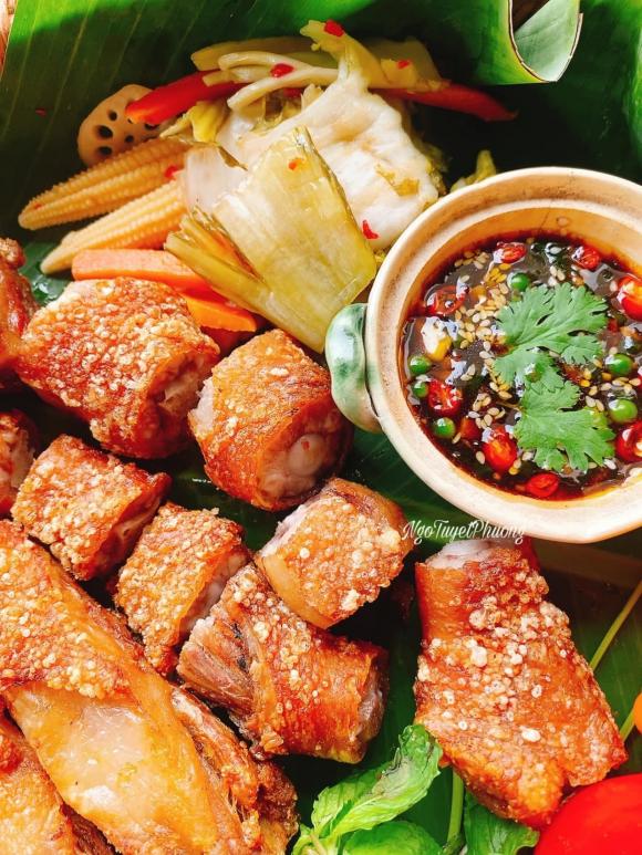 đuôi heo chiên giòn, đuôi heo, món ngon từ đuôi heo