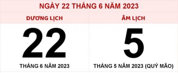 Tết Đoan Ngọ, mùng 5 tháng 5 âm lịch, Quý Mão 2023