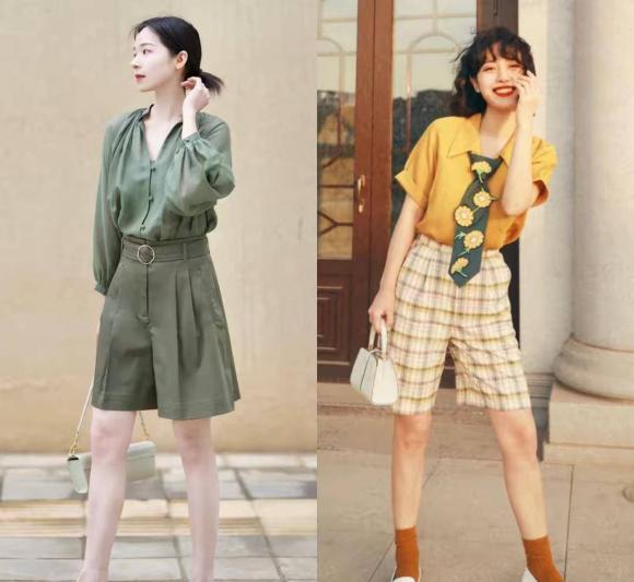 quần ống rộng, giày