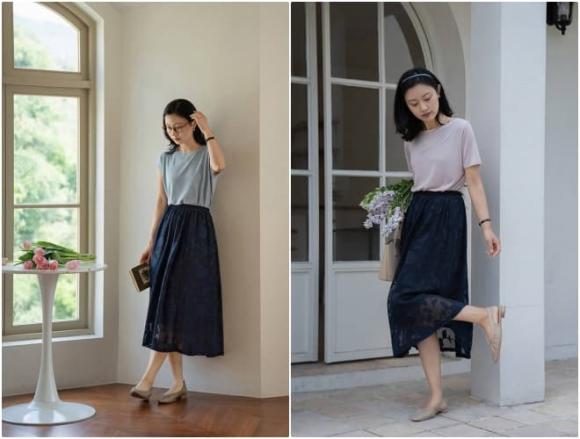 thời trang cho phụ nữ ngoài 30 tuổi, thời trang mùa hè, cách phối đồ hách tuổi, giảm béo