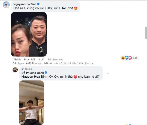 diễn viên Phương Oanh, Shark Bình,sao Việt