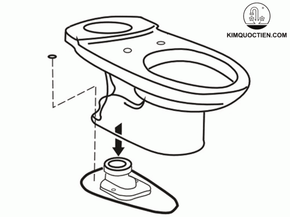 Bồn cầu INAX 504, thiết bị vệ sinh, Kim Quốc Tiến