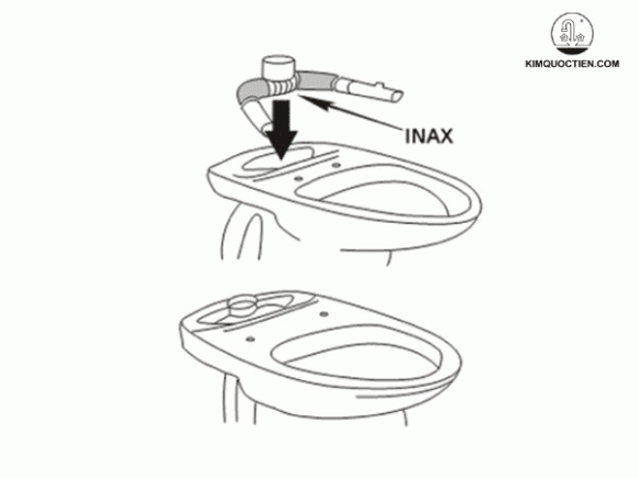 Bồn cầu INAX 504, thiết bị vệ sinh, Kim Quốc Tiến