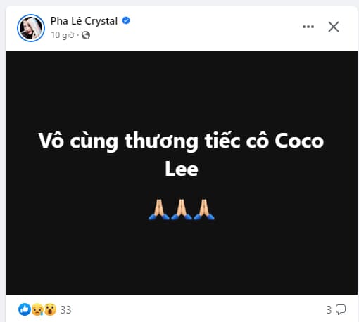 Coco Lee qua đời,sao việt thương tiếc coco lee,Coco Lee tự tử