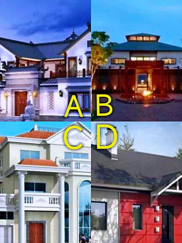Trắc nghiệm tâm lý: cho bạn một ngôi nhà, bạn sẽ chọn cái nào? Trực tiếp vạch trần vận mệnh tương lai của bạn!