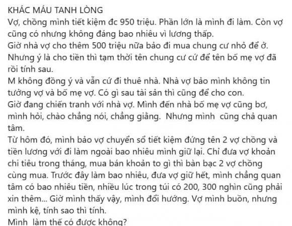 bố mẹ vợ, mâu thuẫn với bố mẹ vợ, xích mích với nhà ngoại