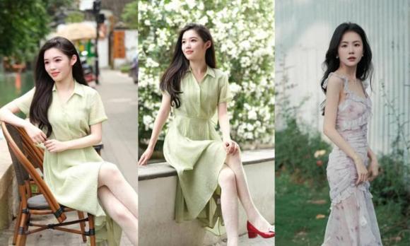 thời trang phụ nữ ngoài 30 tuổi, thời trang mùa hè, váy dài thanh lịch