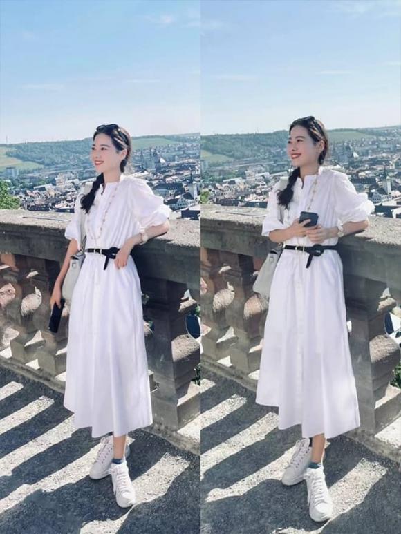 thời trang phụ nữ ngoài 30 tuổi, thời trang mùa hè, váy dài thanh lịch