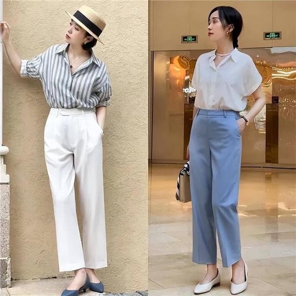 thời trang mùa hè, thời trang cho phụ nữ trung niên, không nên mặc váy hoa, quần soóc để trông khí chất và hách tuổi