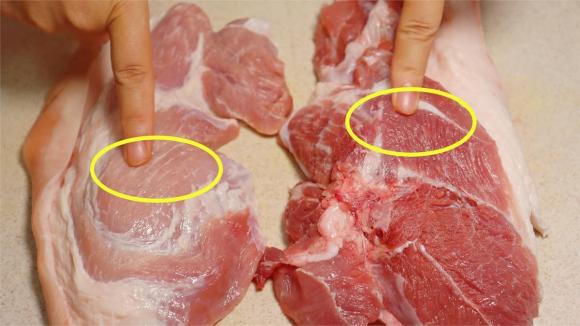 cách mua thịt lợn, chọn mua thịt lợn, mua thịt lợn ngon