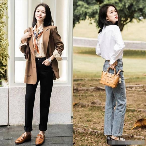 thời trang mùa hè, thời trang của cô nàng thấp bé, quần ống rộng không nên phối với giày này