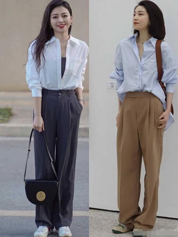 thời trang mùa hè, thời trang của cô nàng thấp bé, quần ống rộng không nên phối với giày này