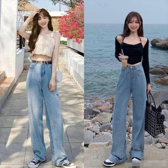 thời trang mùa hè, thời trang của cô nàng thấp bé, quần ống rộng không nên phối với giày này