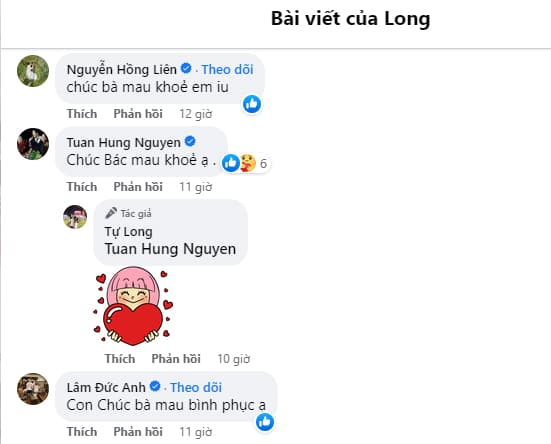 Ns tự long,mẹ tự long,sao việt
