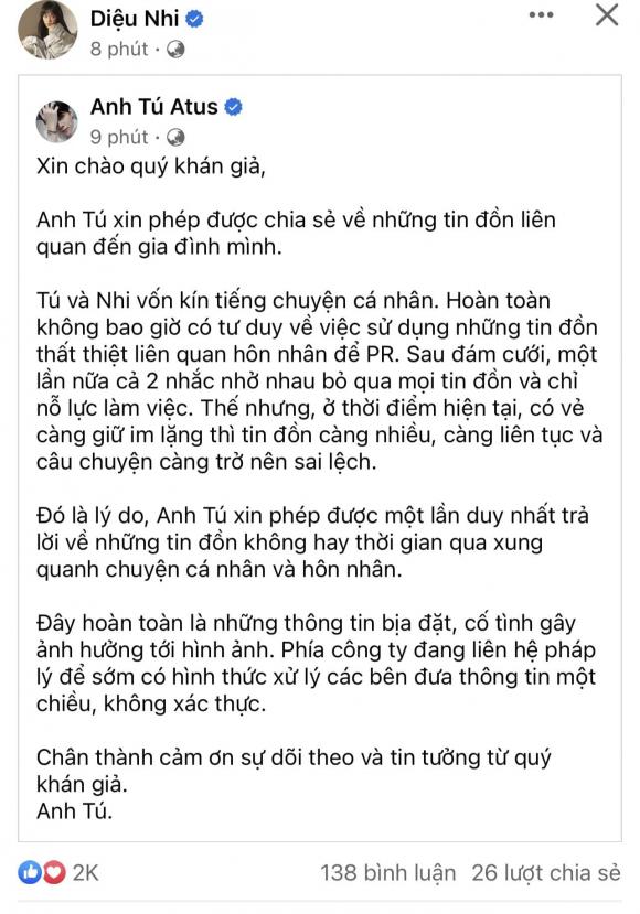 diễn viên Anh Tú, ca sĩ Anh Tú, diễn viên Diệu Nhi, sao Việt