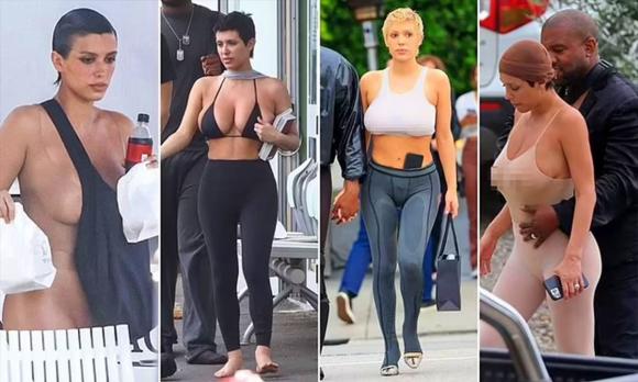 Kanye West, Bianca Censori, Kim Kardashian, sao Hollywood