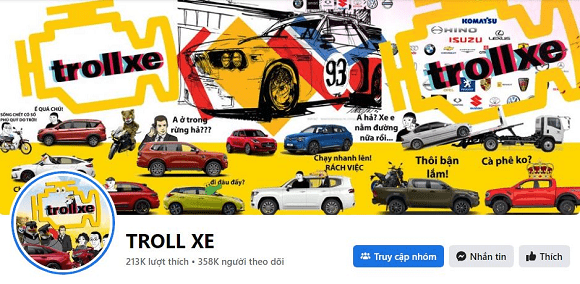 troll xe, Mạng xã hội, ô tô, xe máy
