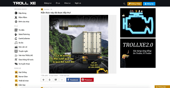 troll xe, Mạng xã hội, ô tô, xe máy
