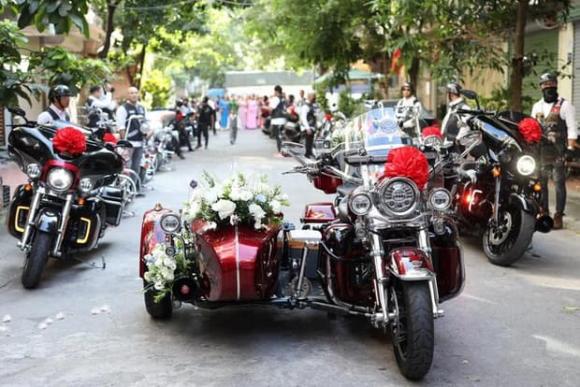 rước dâu, rước dâu bằng xe mô tô, đám cưới Hà Nội