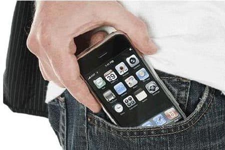 điện thoại, điện thoại để trong túi quần, sức khỏe 
